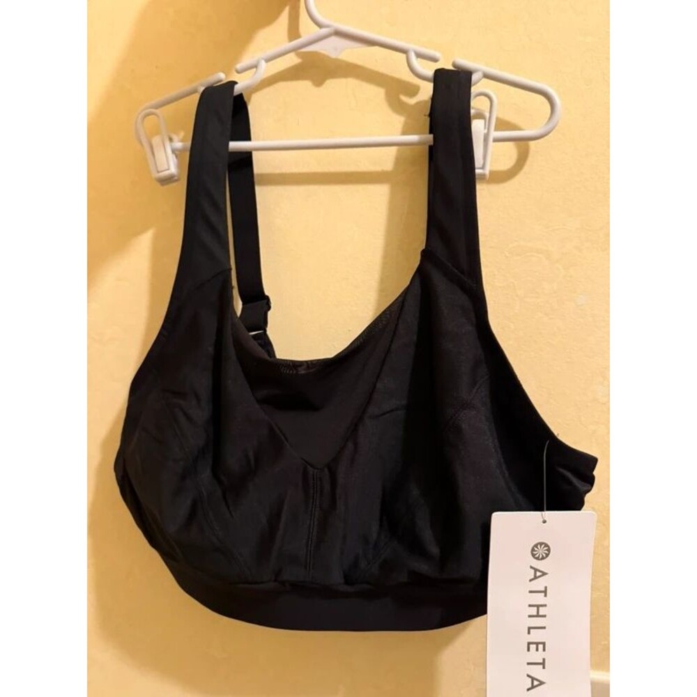 Athleta Invincible High Impact Sports Bra Black 34D NWT